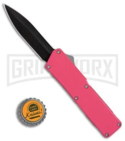 Lightning Pink D/A OTF Automatic Knife - Black Dagger 7 Lightning Pink D/A OTF Automatic Knife - Black Dagger -Deals Blade Master Store Lightning Pink DA Black Dagger BP 27478 er bottlecap large