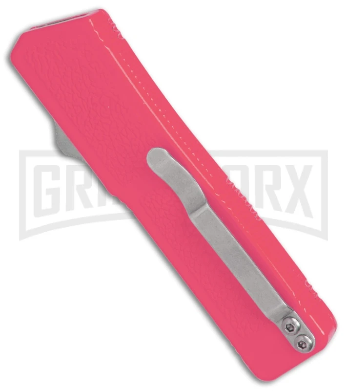 Lightning Pink D/A OTF Automatic Knife - Black Dagger 2 Lightning Pink D/A OTF Automatic Knife - Black Dagger - Image 2