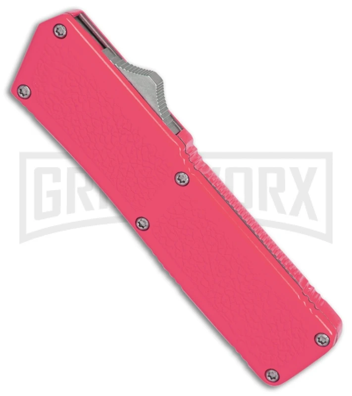 Lightning Pink D/A OTF Automatic Knife - Black Dagger 3 Lightning Pink D/A OTF Automatic Knife - Black Dagger - Image 3