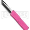 Lightning D/A OTF Automatic Knife Pink Tanto - Two Tone Plain