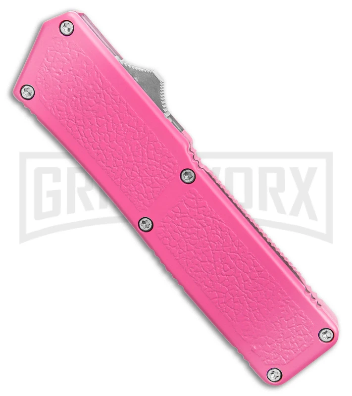 Lightning D/A OTF Automatic Knife Pink Tanto - Two Tone Plain 2 Lightning D/A OTF Automatic Knife Pink Tanto - Two Tone Plain - Image 2