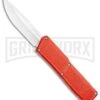 Lightning Red D/A OTF Automatic Knife - Satin Plain