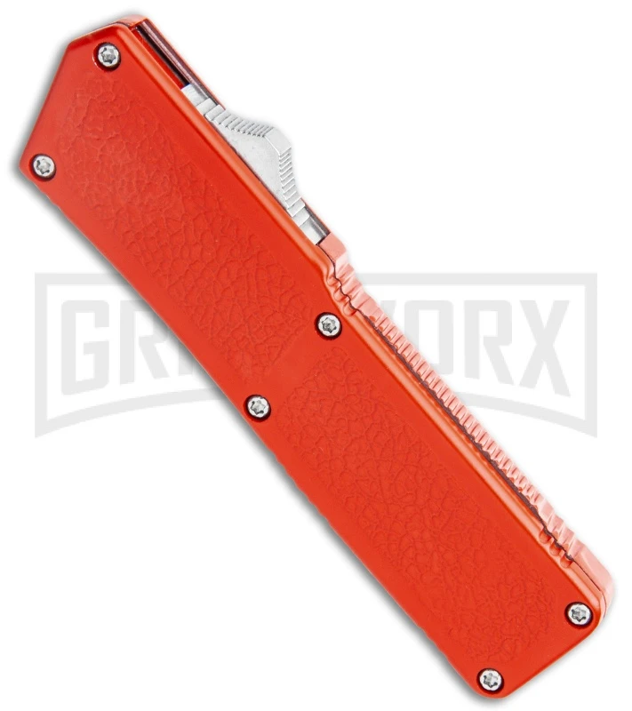 Lightning Red D/A OTF Automatic Knife - Satin Plain 2 Lightning Red D/A OTF Automatic Knife - Satin Plain - Image 2