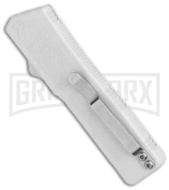 Lightning White D/A OTF Automatic Knife - Two-Tone Plain 6 Lightning White D/A OTF Automatic Knife - Two-Tone Plain -Deals Blade Master Store Lightning White DA OTF Auto TT Plain GX 31872 jr side large
