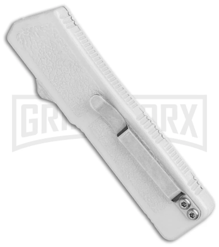 Lightning White D/A OTF Automatic Knife - Two-Tone Plain 3 Lightning White D/A OTF Automatic Knife - Two-Tone Plain - Image 3