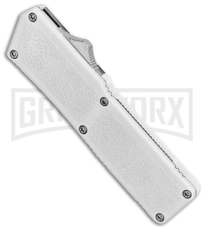 Lightning White D/A OTF Automatic Knife - Two-Tone Plain 2 Lightning White D/A OTF Automatic Knife - Two-Tone Plain - Image 2