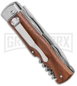 Mikov 241 Predator Wood Automatic Leverlock Knife Multi Tool -Pocket Clip 8 Mikov 241 Predator Wood Automatic Leverlock Knife Multi Tool -Pocket Clip -Deals Blade Master Store Mikov 241 Predator Multi Tool Auto Wood Satin BHQ 124399 jr side large
