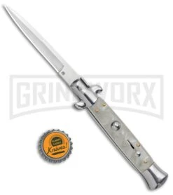Milano 9" White Acrylic Bayonet (4" Satin) -Deals Blade Master Store Milano 9in White Acrylic Bayonet Satin GX 37522 jr bottlecap large