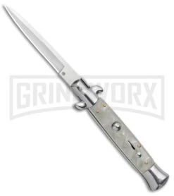 Milano 9" White Acrylic Bayonet (4" Satin)