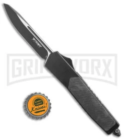 No Limit Knives Instigator Black OTF Automatic Knife - Two-Tone Drop Point Plain -Deals Blade Master Store No Limit Knives Instigator Black OTF Auto Modified TT GX 38879 jr bottlecap large