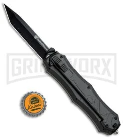 Smith & Wesson Spring Assisted Finger Actuator Tanto OTF Knife - Black Plain -Deals Blade Master Store Smith Wesson OTF Assist Finger Actuator Tanto Black SWOTF9TB BHQ 67477 jr bottlecap large