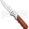 Super Knife Dingo Rosewood Automatic Knife - Satin Serr