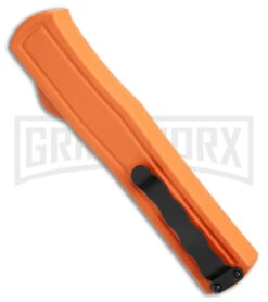 AKC F-20 Orange D/A OTF Dagger Automatic Knife - Satin Plain -Deals Blade Master Store akc f 20 da otf auto black Orange aluminum Satin dagger BHQ 177350 jr side large