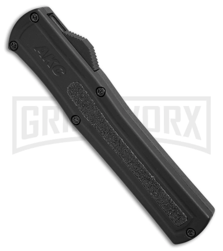 AKC F-20 Black D/A OTF Automatic Knife - Dagger Black Plain 2 AKC F-20 Black D/A OTF Automatic Knife - Dagger Black Plain - Image 2