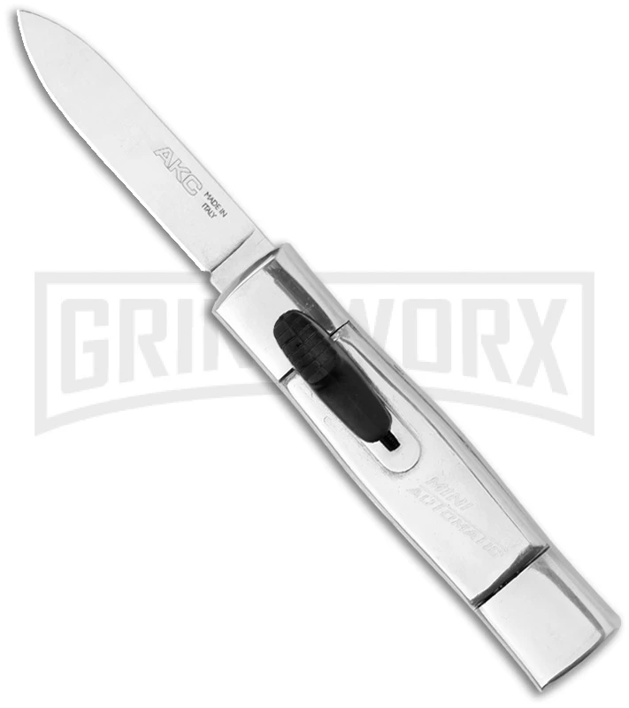 AKC Minion Concord Polished OTF Automatic Knife - Flat Grind Polish Plain 1 AKC Minion Concord Polished OTF Automatic Knife - Flat Grind Polish Plain