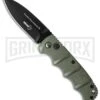 Boker Kalashnikov Dagger OD Green Automatic Knife - Black Plain