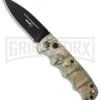 Boker Kalashnikov Green Camo Automatic Knife - Black Plain