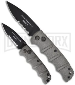 Boker Mini Kalashnikov Gray Automatic Knife - Black Serr 8 Boker Mini Kalashnikov Gray Automatic Knife - Black Serr -Deals Blade Master Store boker kalashnikov mini 01kals73b size comparison large