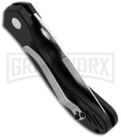 Top-Tech Black Automatic Knife - Satin Serr -Deals Blade Master Store bp automatic top tech side large
