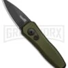 Kershaw Launch 4 OD Green Automatic Knife CA Legal - Black Plain