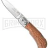 8" Russian Fish Leverlock Lockback Knife - Satin Plain