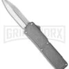Lightning Gray D/A OTF Automatic Knife - Satin Dagger
