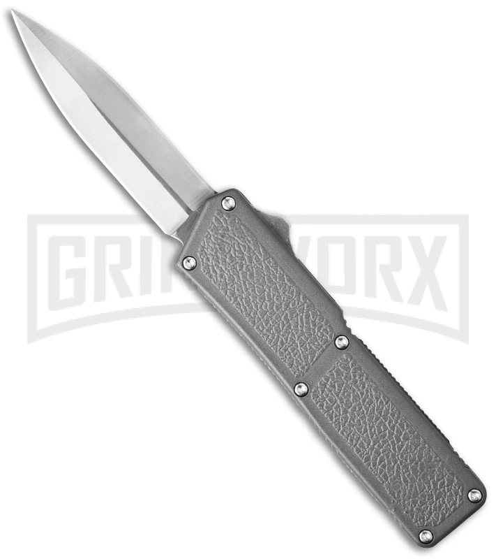 Lightning Gray D/A OTF Automatic Knife - Satin Dagger 1 Lightning Gray D/A OTF Automatic Knife - Satin Dagger