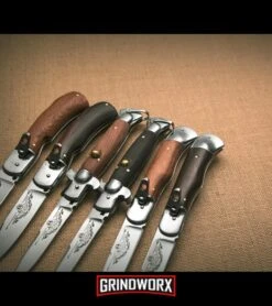 8" Medteh Russian Bottom Bolster Stiletto Light Wood Automatic Knife - Satin -Deals Blade Master Store meditex stiletto leverlock variety dl large 2