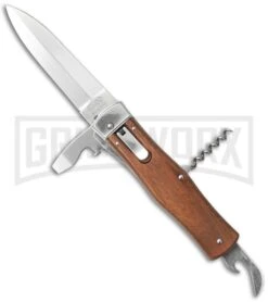 Mikov 241 Predator Wood Automatic Leverlock Knife Multi Tool