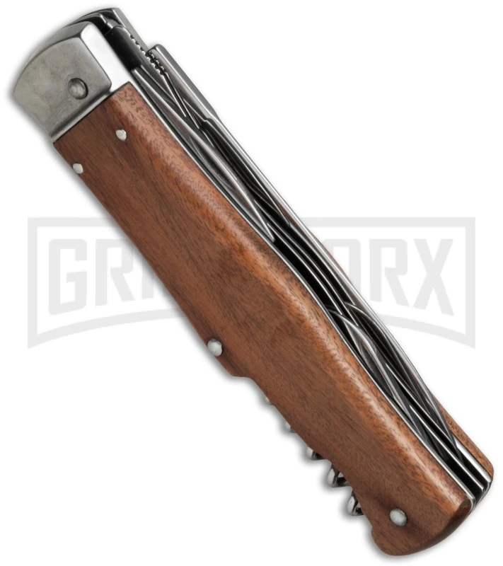 Mikov 241 Predator Wood Automatic Leverlock Knife Multi Tool 2 Mikov 241 Predator Wood Automatic Leverlock Knife Multi Tool - Image 2