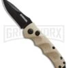 Schrade Mini Extreme Survival Tan Automatic Knife - Black Plain