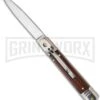 SKM 7.75" Cocobolo Slimline Lever Lock Automatic Knife - Bayonet