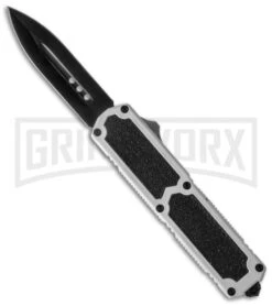 Titan White D/A OTF Automatic Knife - Dagger Black