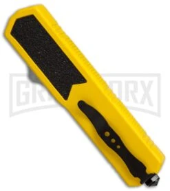 Titan Yellow D/A OTF Automatic Knife - Tanto Satin Plain -Deals Blade Master Store titan yellow tanto BP er side large