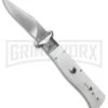 AGA Campolin White Shot Shell Puller Calibro Humpback Auto Knife - Polish Plain